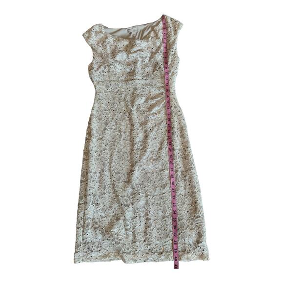 DB Established | Women's Cream Sleeveless Dress | Size 10 | NWT | 0962 - Picture 6 of 10